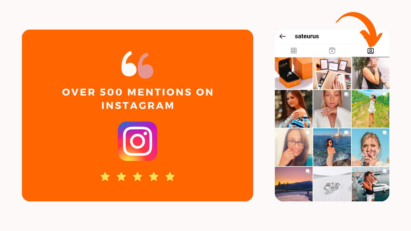 Satéur Đánh giá và phản hồi của khách hàng trên Instagram