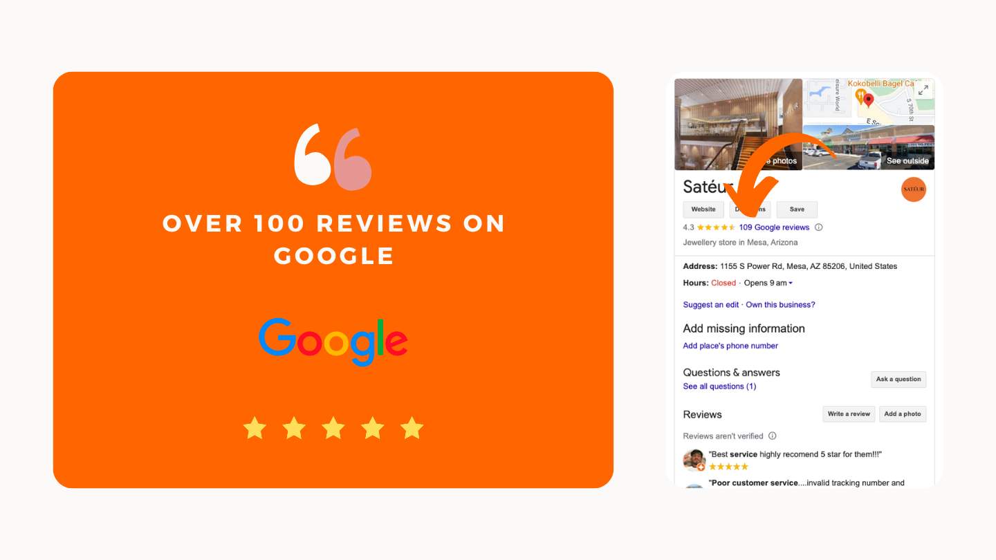 Satéur 谷歌客戶評論和反饋