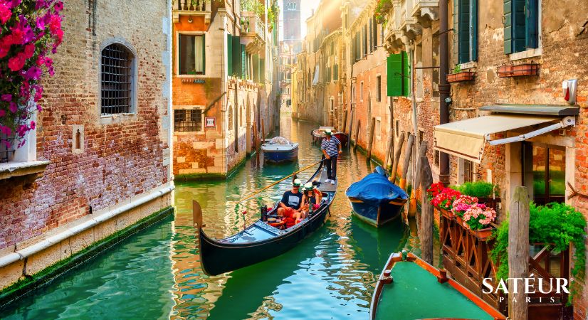 Venetië, Italië – Voorstel voor een gondelrit